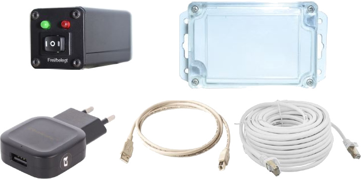 Evaluation for Alarm at Vaccination Centre Security Service Emergency Doctor Treatment Room Traffic light system for Corona vaccination facility request purchase buy plug&play package