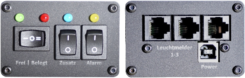 Control module traffic light Corona vaccination centre free/occupied/stop/go service