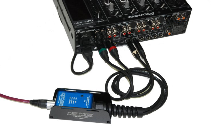 Catcore Spliss Box for DJ Mixer with 2x XLR and 2x Jack 6,3mm