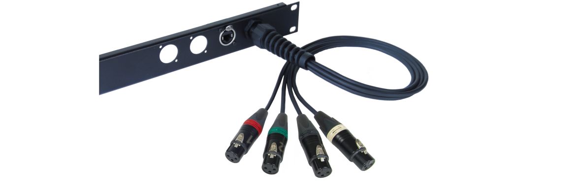 CatCore Peitsche Loom Split Auflösung Cat5 auf XLR für D-Serie