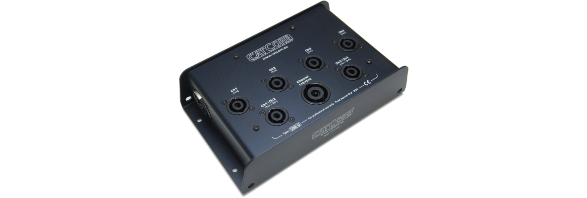 Stagebox Split Speakon NL8 auf NL4 mit Link Output